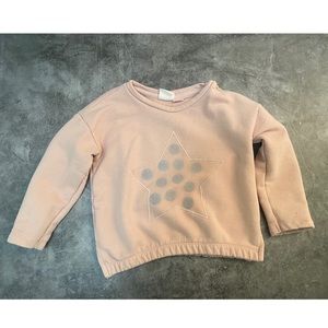 Zara BabyGirl Sweater Sweatshirt Pastel Pink